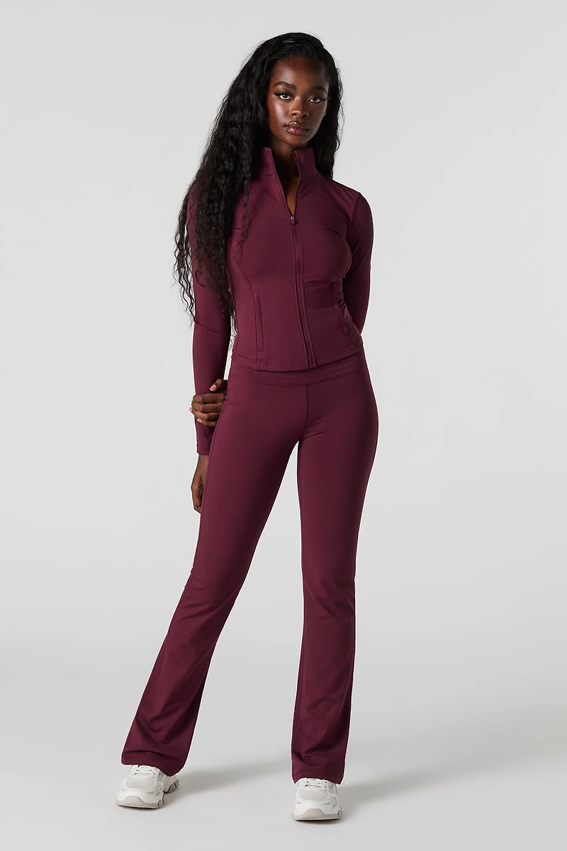 Pantalon à jambe évasée et poche arrière Active