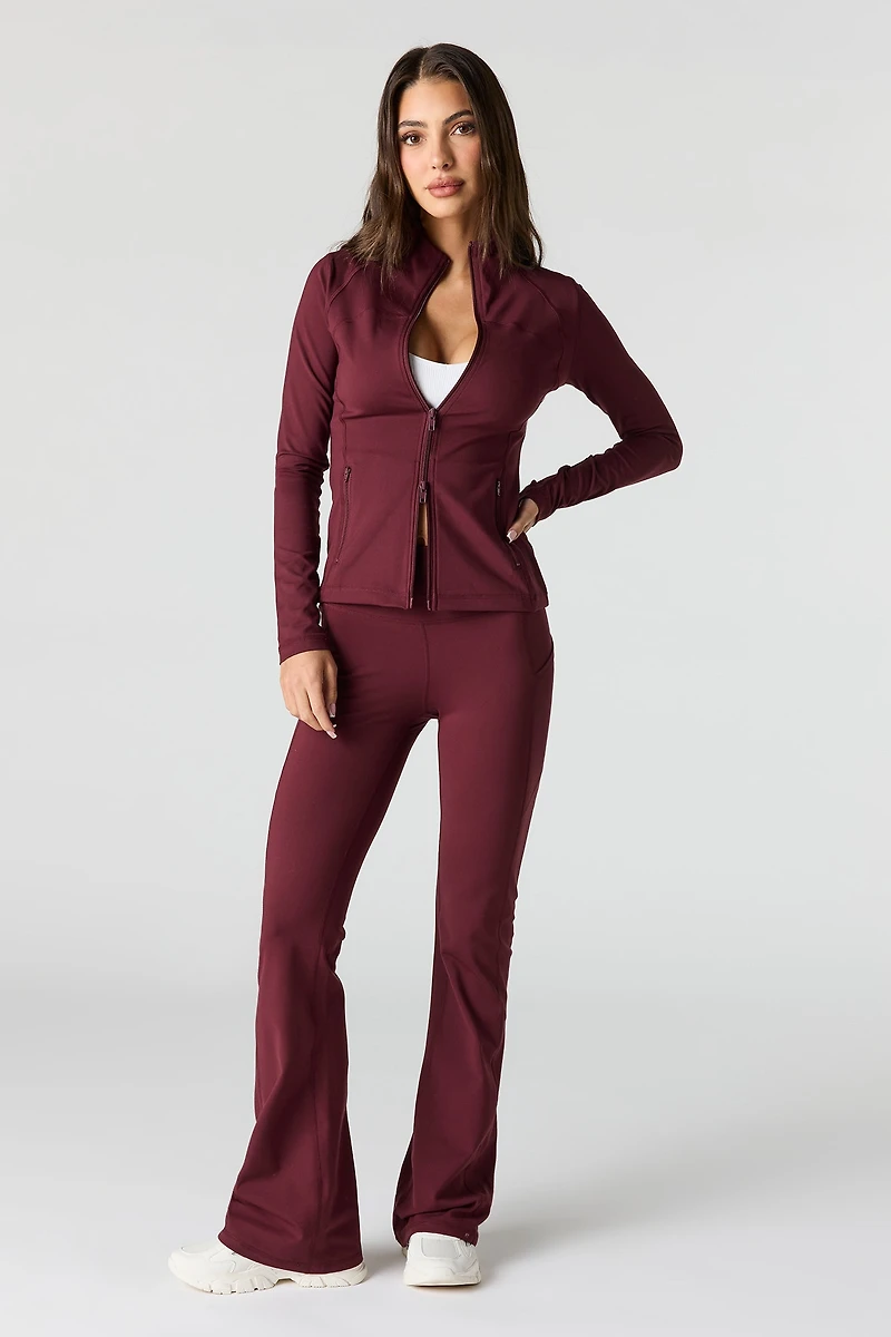 Legging U/A à jambe évasée avec poches latérales