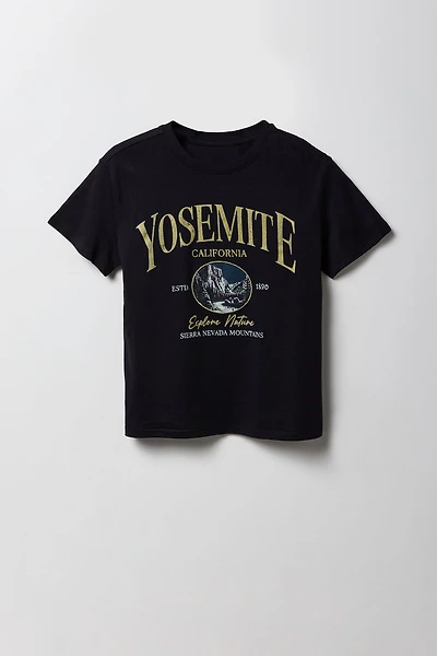 T-shirt carré à imprimé Yosemite