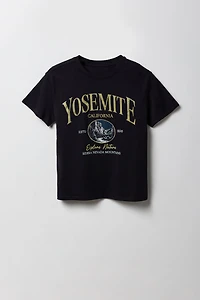 T-shirt carré à imprimé Yosemite