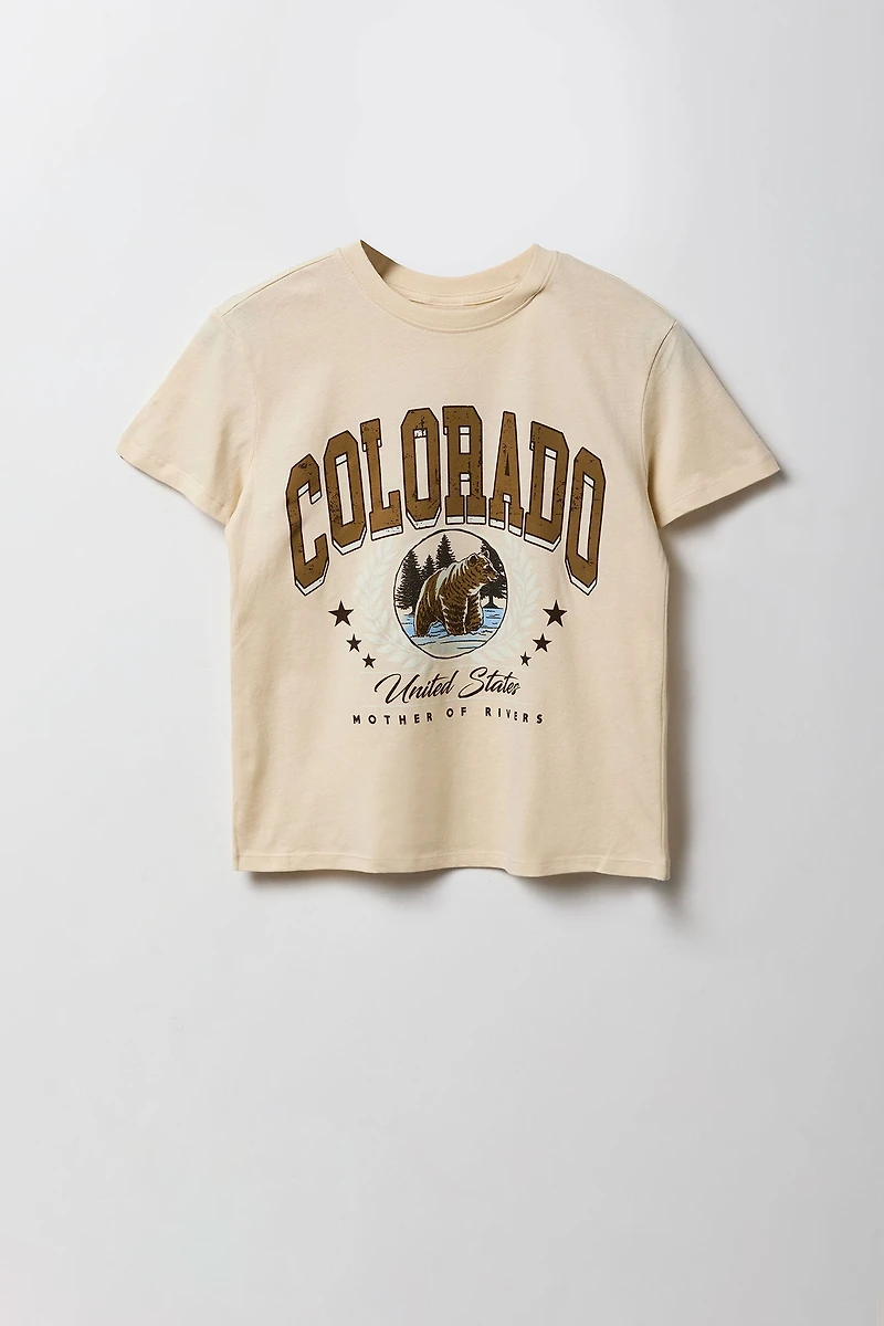 T-shirt carré à imprimé Colorado