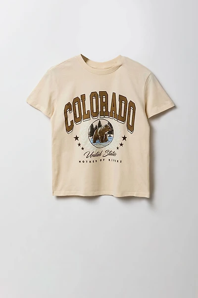 T-shirt carré à imprimé Colorado