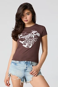 Cowgirl Era Graphic Fitted T-Shirt
