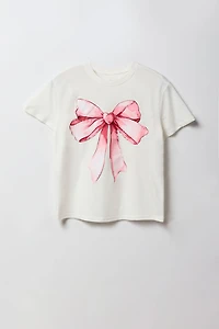 Bow Graphic Boxy T-Shirt