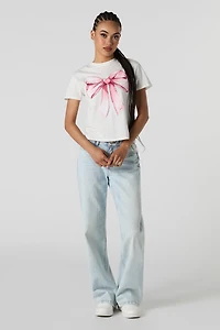 Bow Graphic Boxy T-Shirt