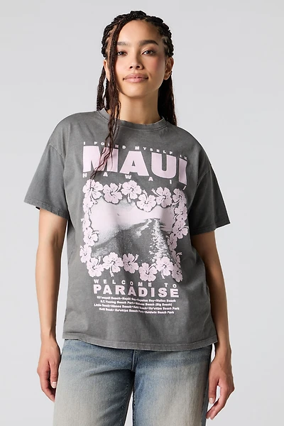 Graphic Washed Boyfriend T-Shirt