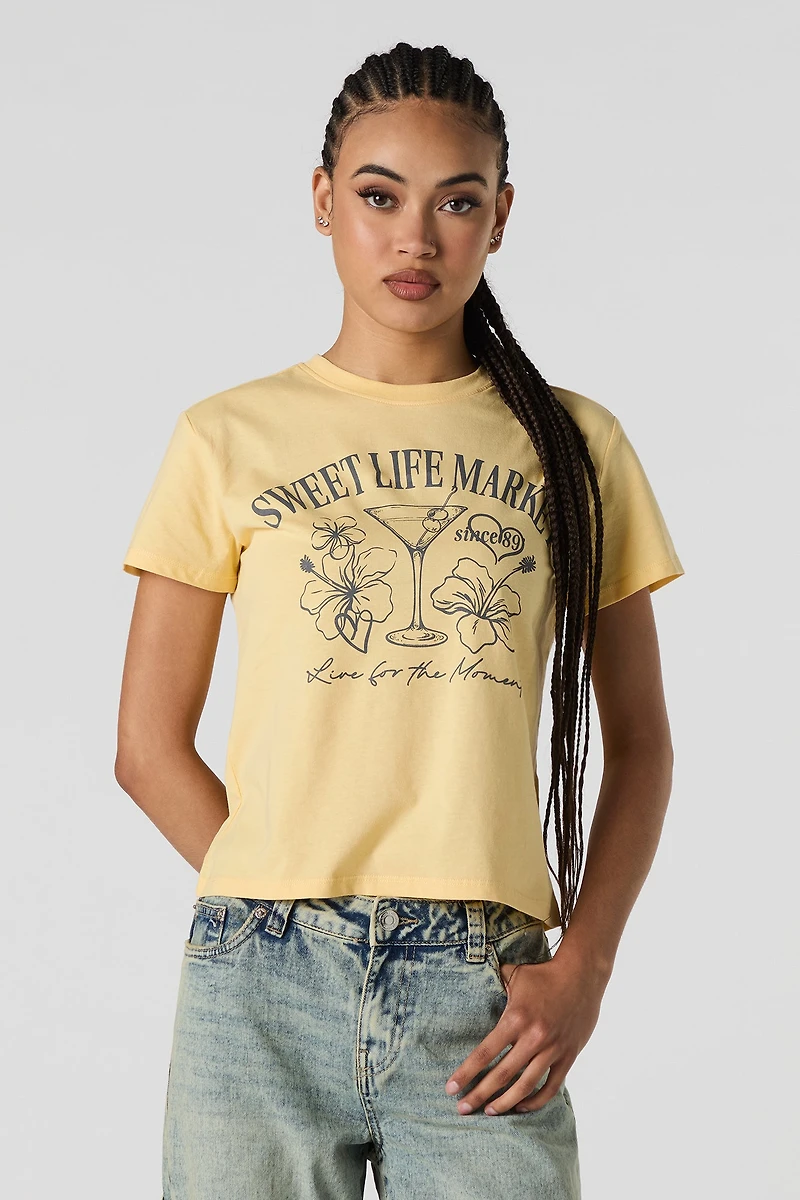 Sweet Life Graphic Boxy T-Shirt
