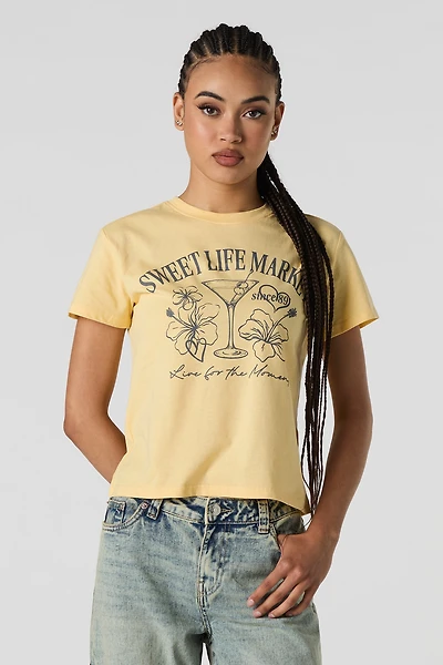 Sweet Life Graphic Boxy T-Shirt