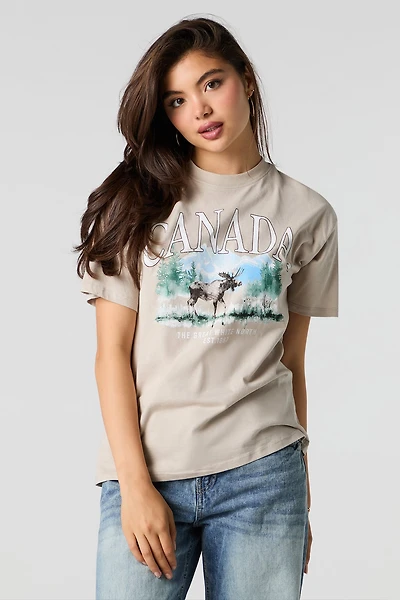 Canada Graphic Boyfriend T-Shirt