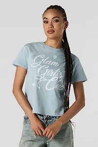 Girls Glam Club Graphic Boxy T-Shirt