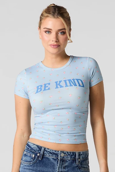 Graphic Printed Fitted T-Shirt
