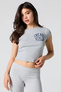Destination Graphic Ribbed Fitted T-Shirt