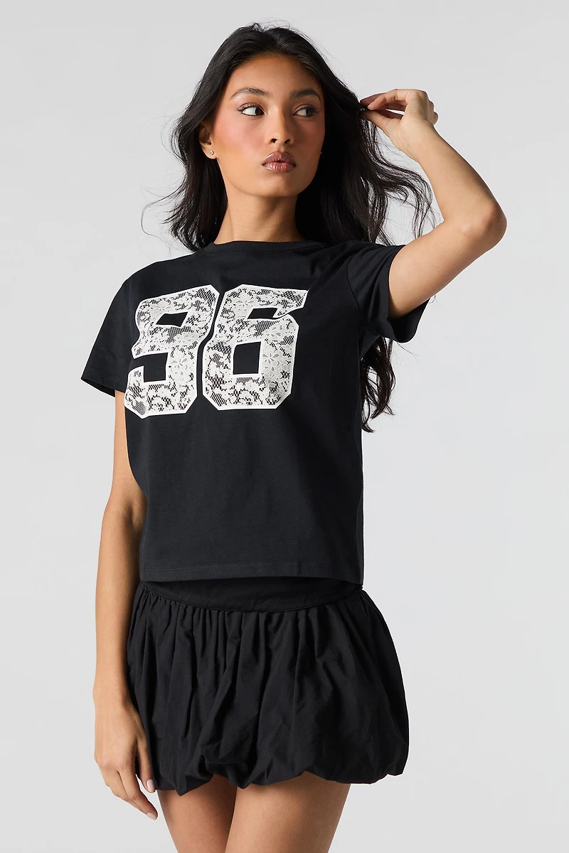 T-shirt à imprimé Lace 96