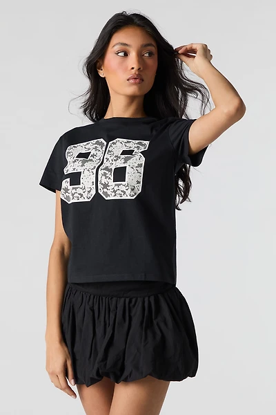 T-shirt à imprimé Lace 96
