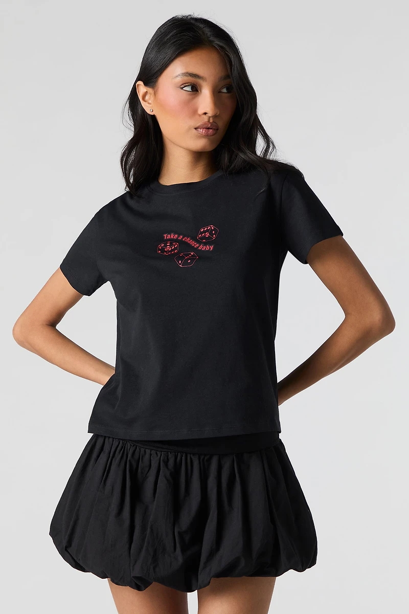 T-shirt a imprimé Take Chance