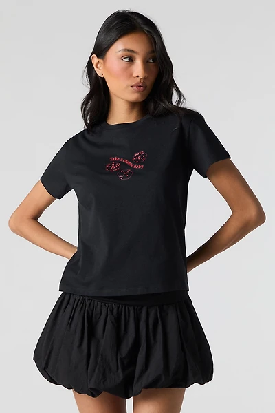 T-shirt a imprimé Take Chance