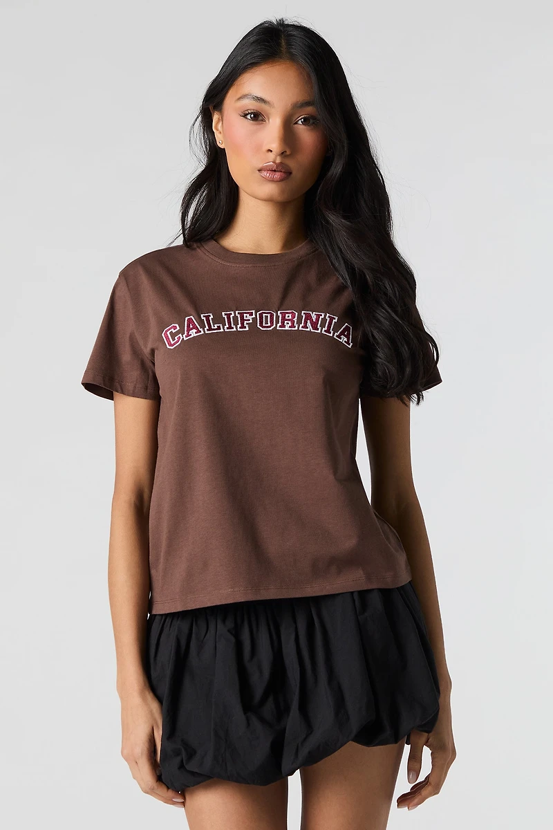 California Embroidered T-Shirt
