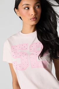 T-shirt à imprimé Checkered 52 avec pierres du Rhin
