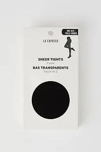 Sheer Tights (2 Pack)