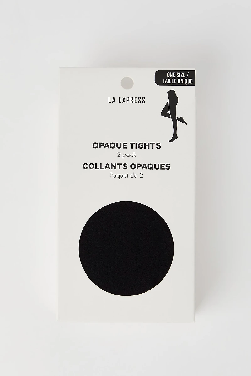 Opaque Tights (2 Pack)