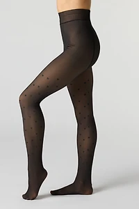 Sheer Effect Fleece Lined Tights