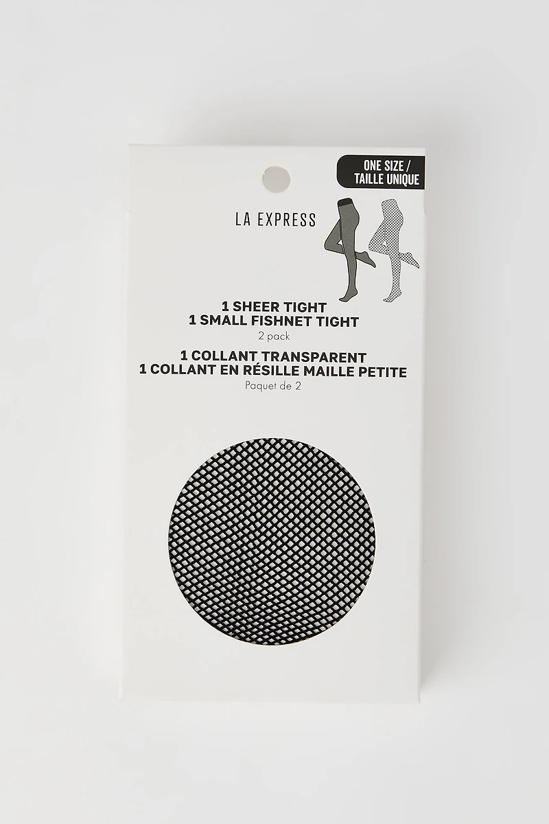 Collants diaphanes et résille (Paquet de 2)
