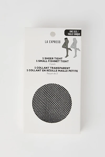 Sheer & Fishnet Tights (2 Pack)