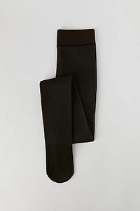 Bas collants doublés de peluche