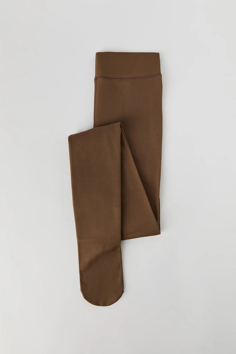 Bas collants doublés de peluche