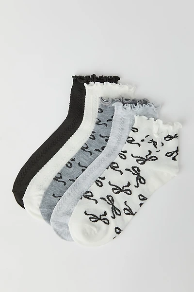 Chaussettes volantées avec boucles (5 paires)