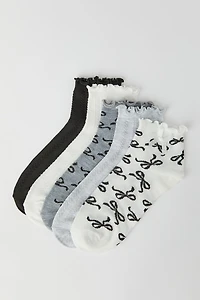 Chaussettes volantées avec boucles (5 paires)
