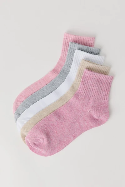 Marled Quarter Socks (5 Pack)
