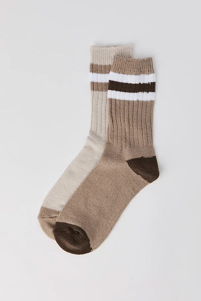 Chaussons rayés (2 paires)