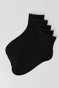 Solid Quarter Socks (5 Pack)