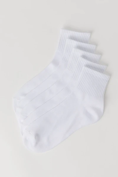 Chaussettes un quart unies (paquet de 5)