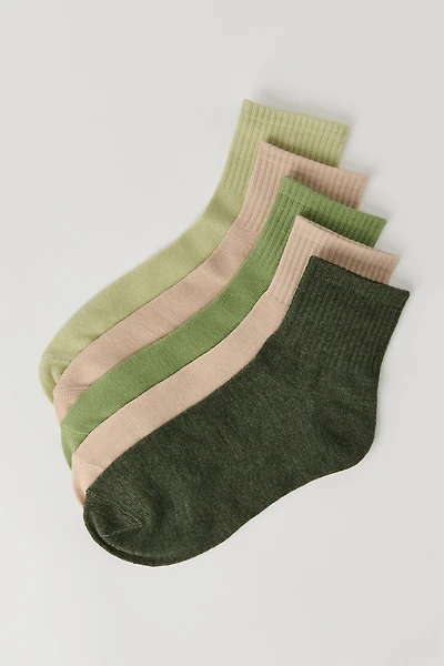 Solid Quarter Socks (5 Pack)