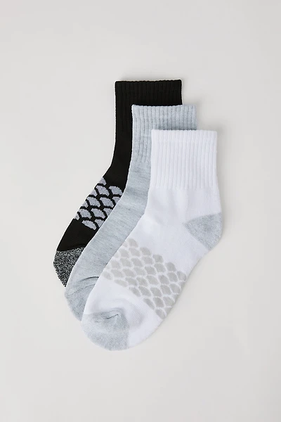 Athletic Quarter Socks (3 Pack)