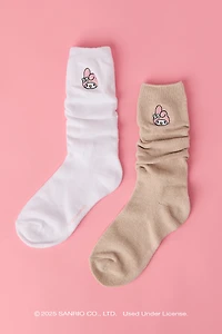 My Melody™ Embroidered Slouchy Socks