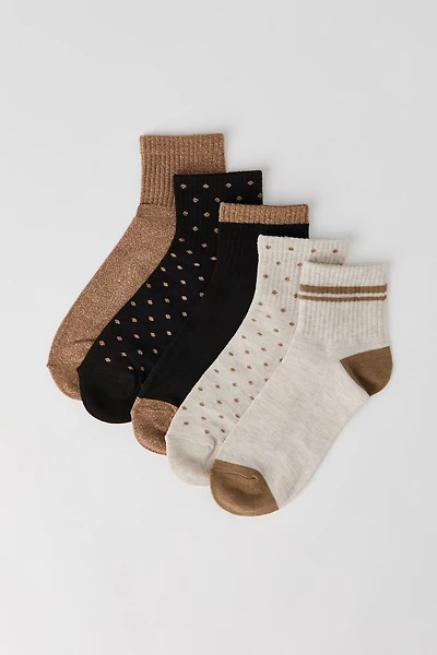 Chaussettes en lurex pour femmes (5 paires)
