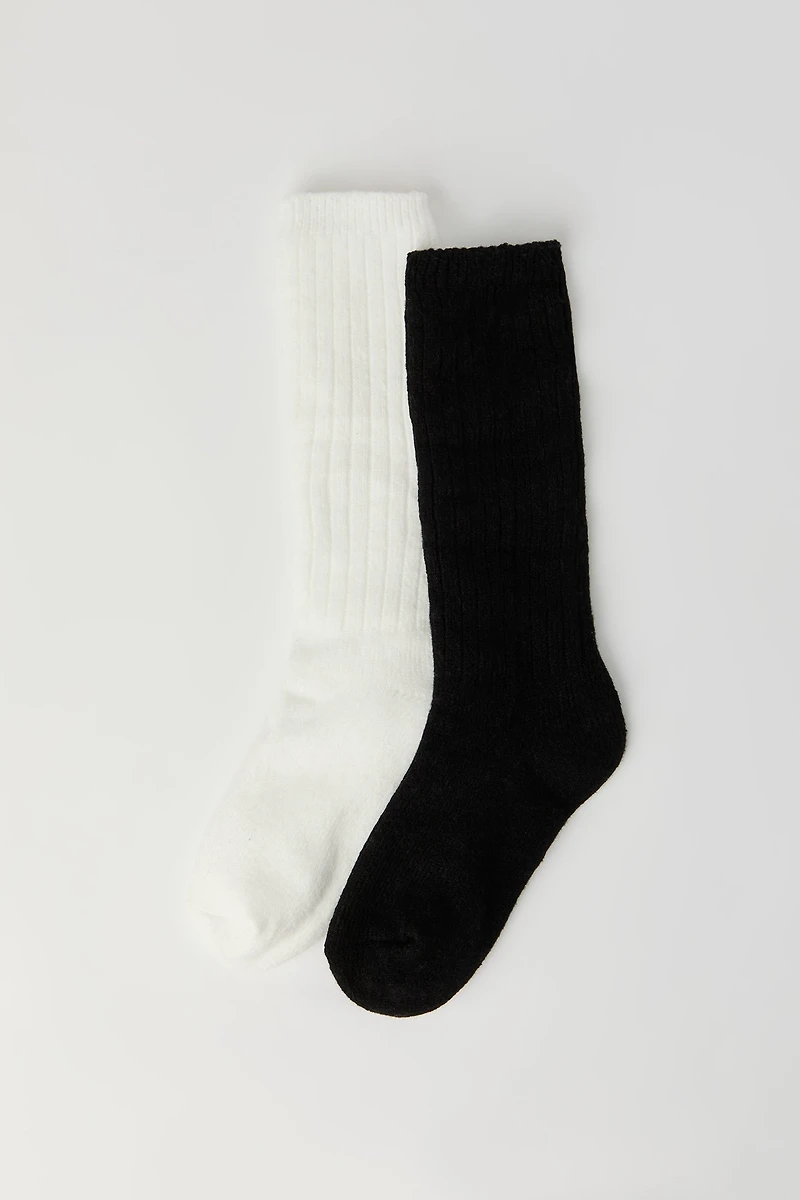 Slouchy Knit Socks (2 Pack)