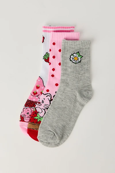 Chaussettes à imprimé Strawberry Shortcake (3 paires