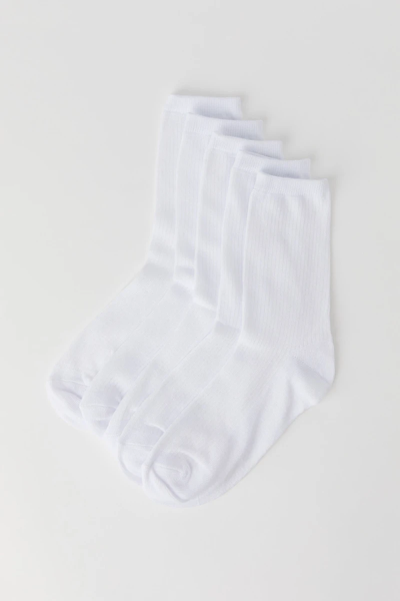Socquettes côtelées (paquet de 5)