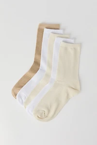 Socquettes côtelées (paquet de 5)