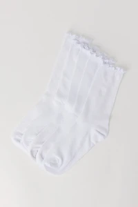 Socquettes à ourlet volanté (5 paires)