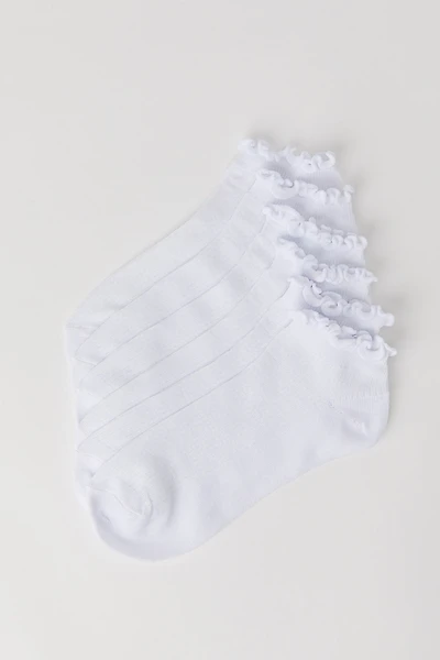 Chaussettes aux chevilles avec bordure volantée (paquet de 7)