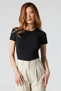 Contour Round Neck Short Sleeve Bodysuit