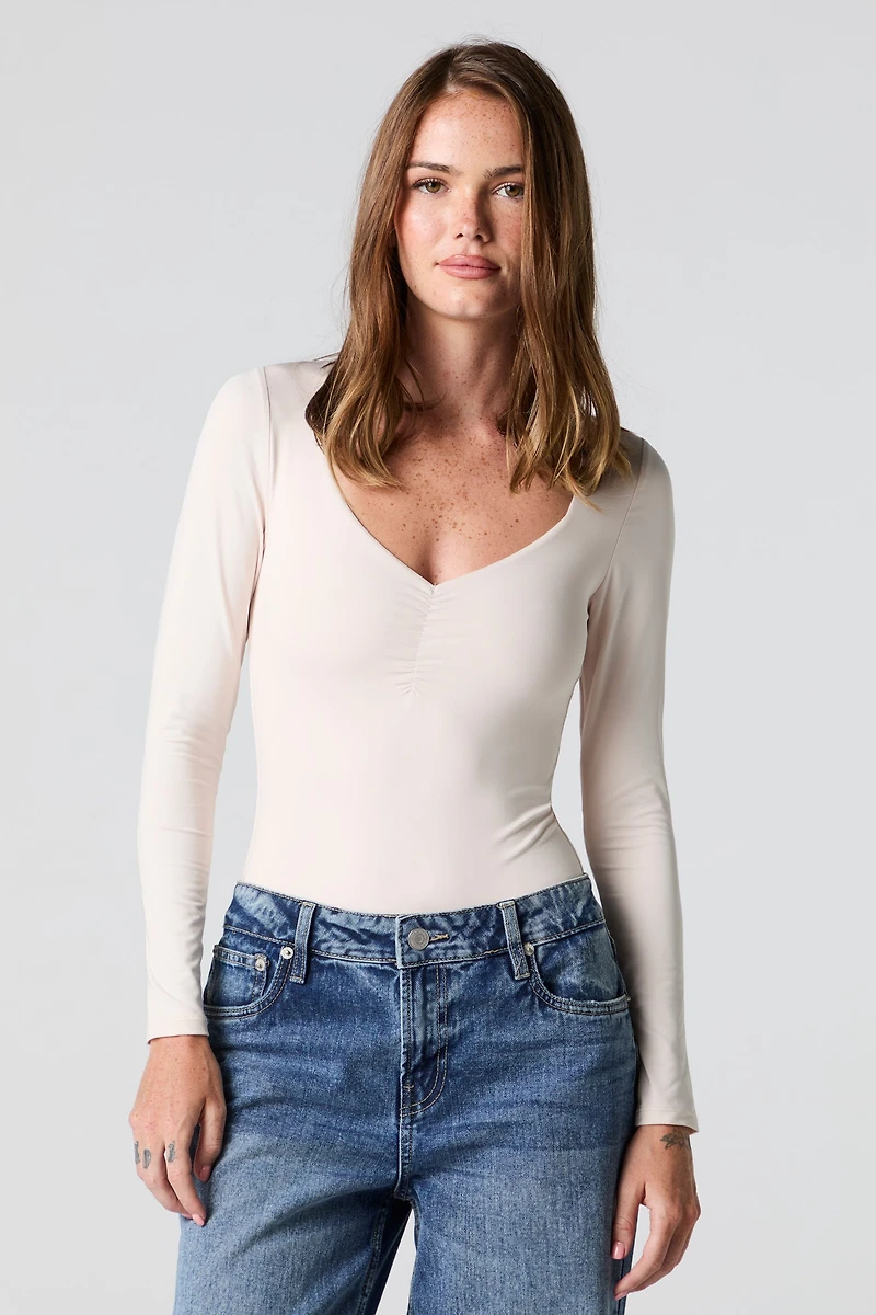Contour Cinched Long Sleeve Bodysuit