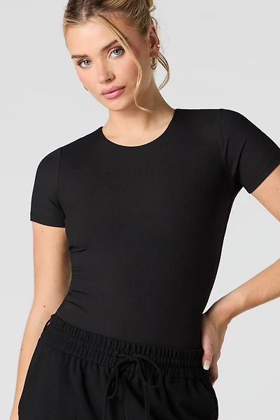 Ribbed T-Shirt Bodysuit