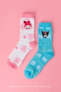 My Melody™ & Kuromi™ Christmas Socks (2 Pack)
