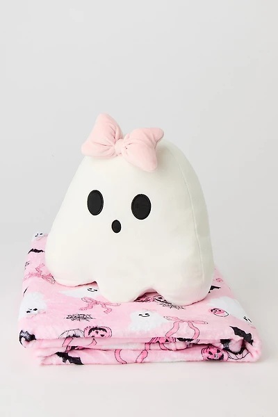 Ensemble avec jeté et coussin Halloween